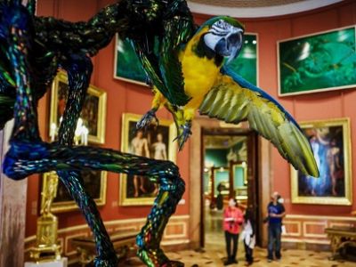 Выставка Яна Фабра "Рыцарь отчаяния — воин красоты". Фото: meduza.io Выставка Яна Фабра "Рыцарь отчаяния — воин красоты". Фото: meduza.io