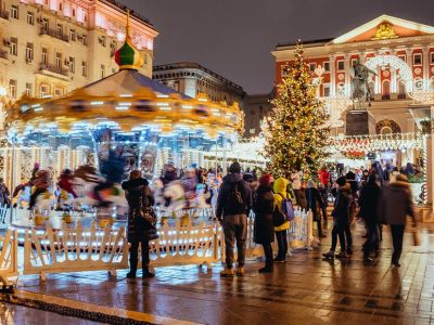 Новогодняя ярмарка на Тверской площади в Москве. Фото: Mos.ru