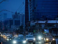 Киев во время отключения электроэнергии, 17 ноября, 2022 год. Фото: Sergei Chuzavkov / SOPA Images / LightRocket / Getty Images